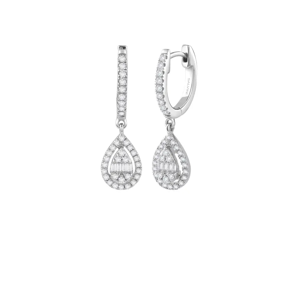  Salvini Magic Earrings in White Gold and Diamonds 0.87 ct