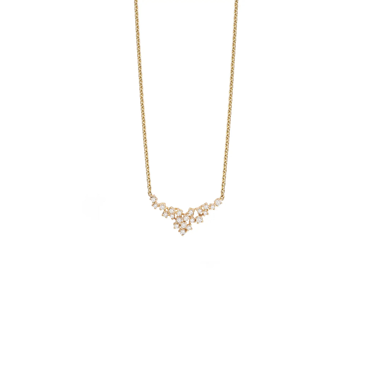 Damiani Mimosa Rose Gold and Diamond Necklace