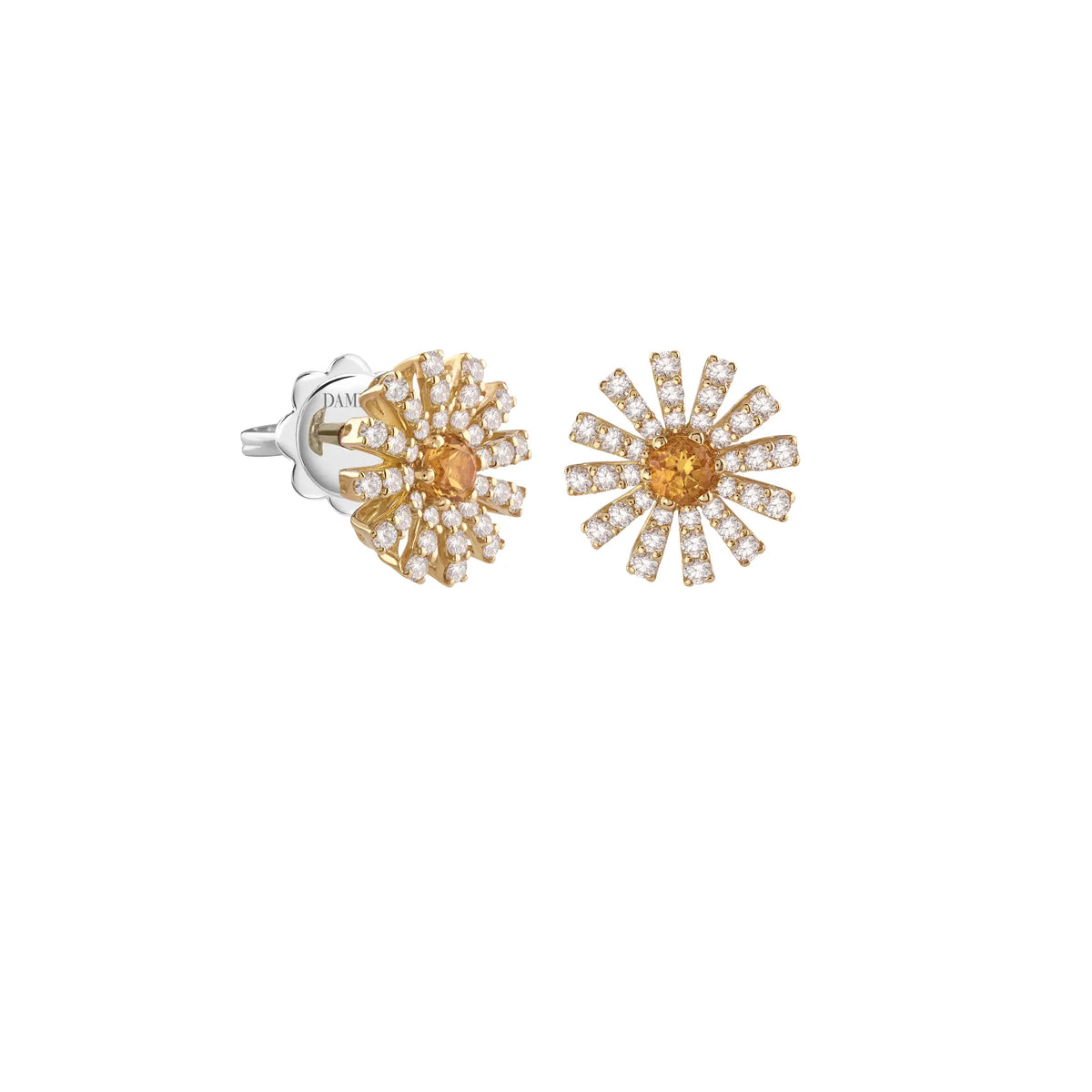 Damiani Margherita Earrings in White Gold and Diamonds