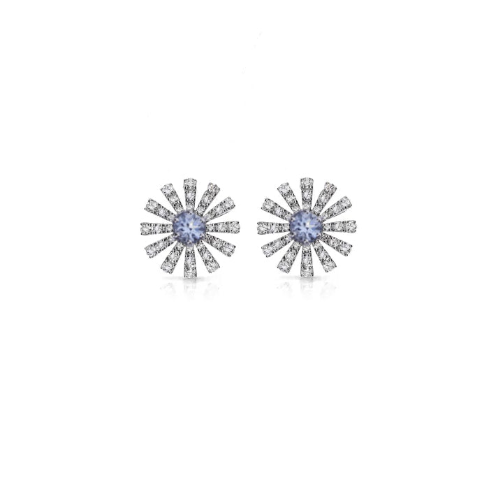 Damiani Margherita Earrings in White Gold and Diamonds