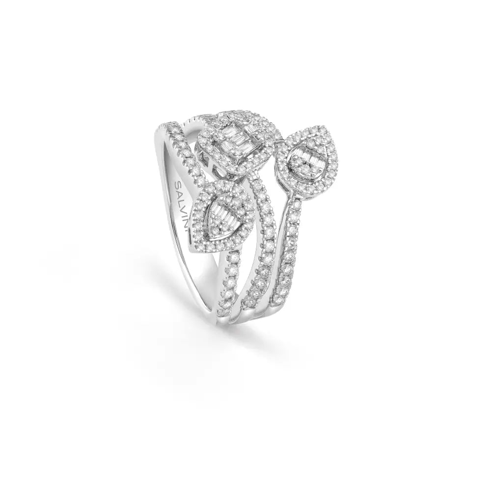Salvini Anello Magia Oro Bianco e Diamanti ct 0,70