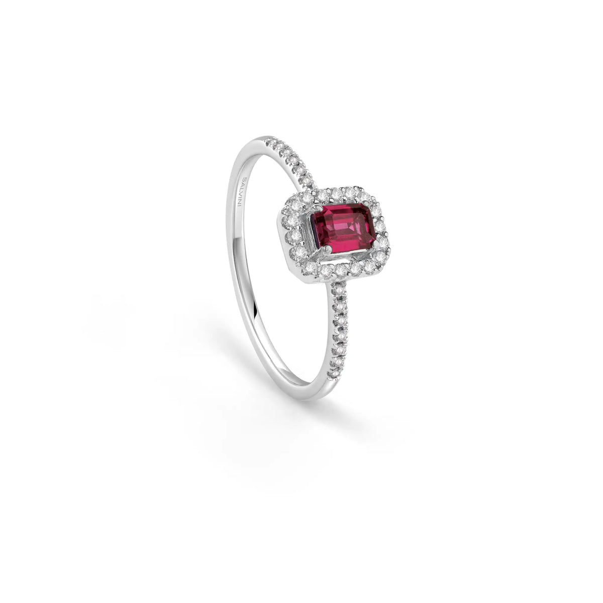 Salvini I Segni Heart Ring in White Gold and Diamonds