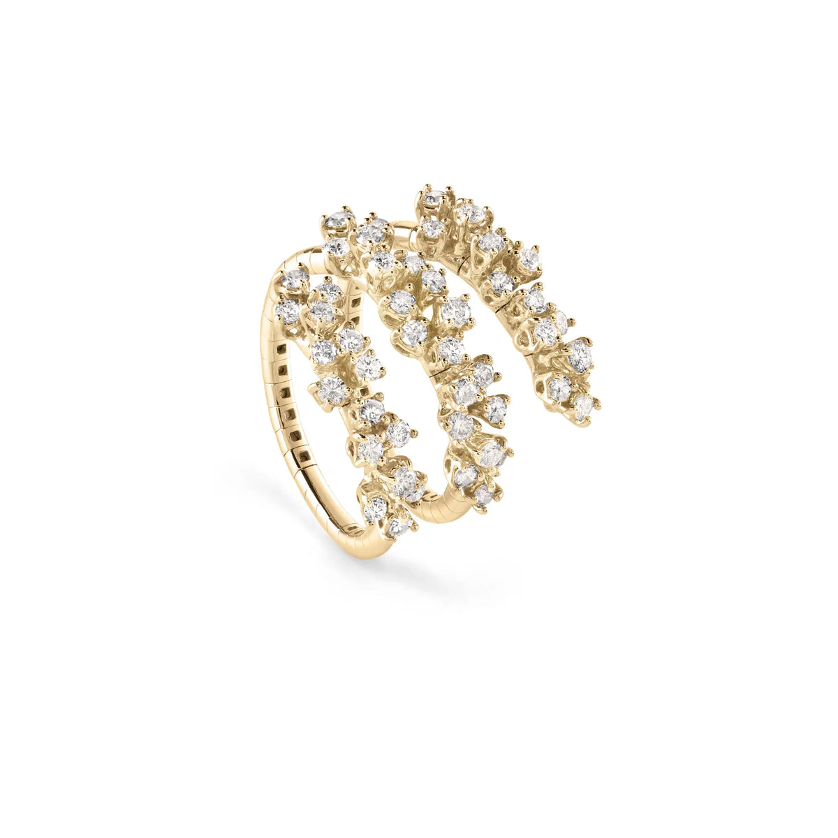 Damiani Anello Mimosa in Oro Giallo e Diamanti