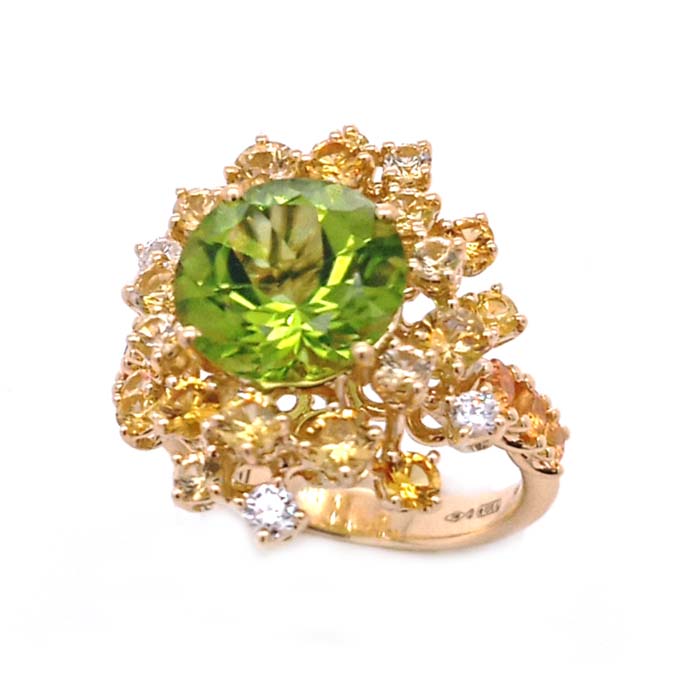 Damiani Mimosa Ring in White Gold and White Diamonds