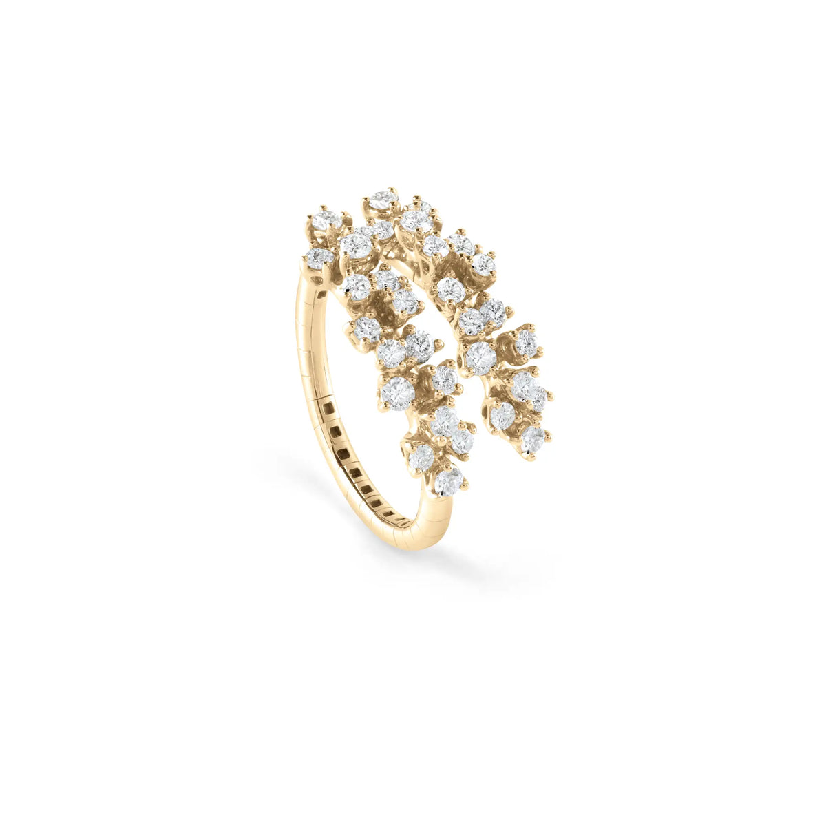 Damiani Anello Mimosa in Oro Giallo e Diamanti