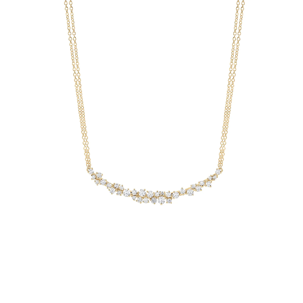 Damiani Mimosa Necklace in White Gold and Diamonds