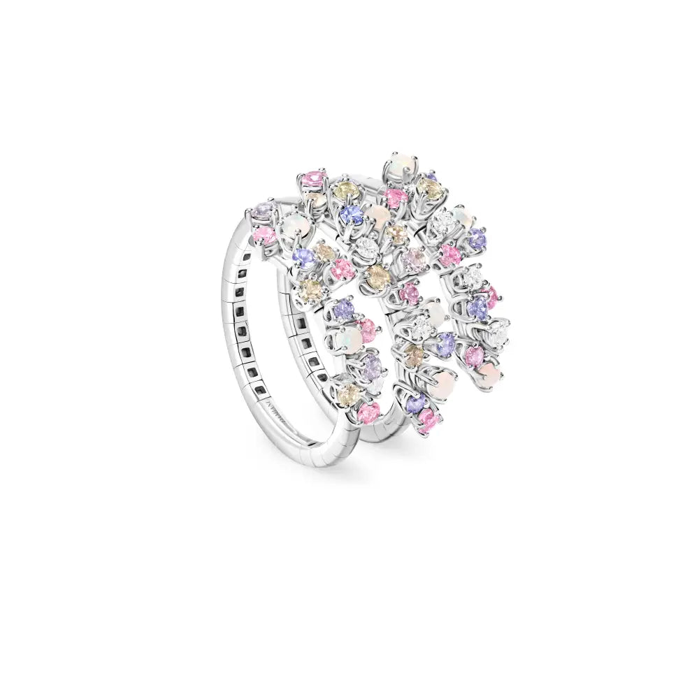 Damiani Mimosa Ring in White Gold and Diamonds