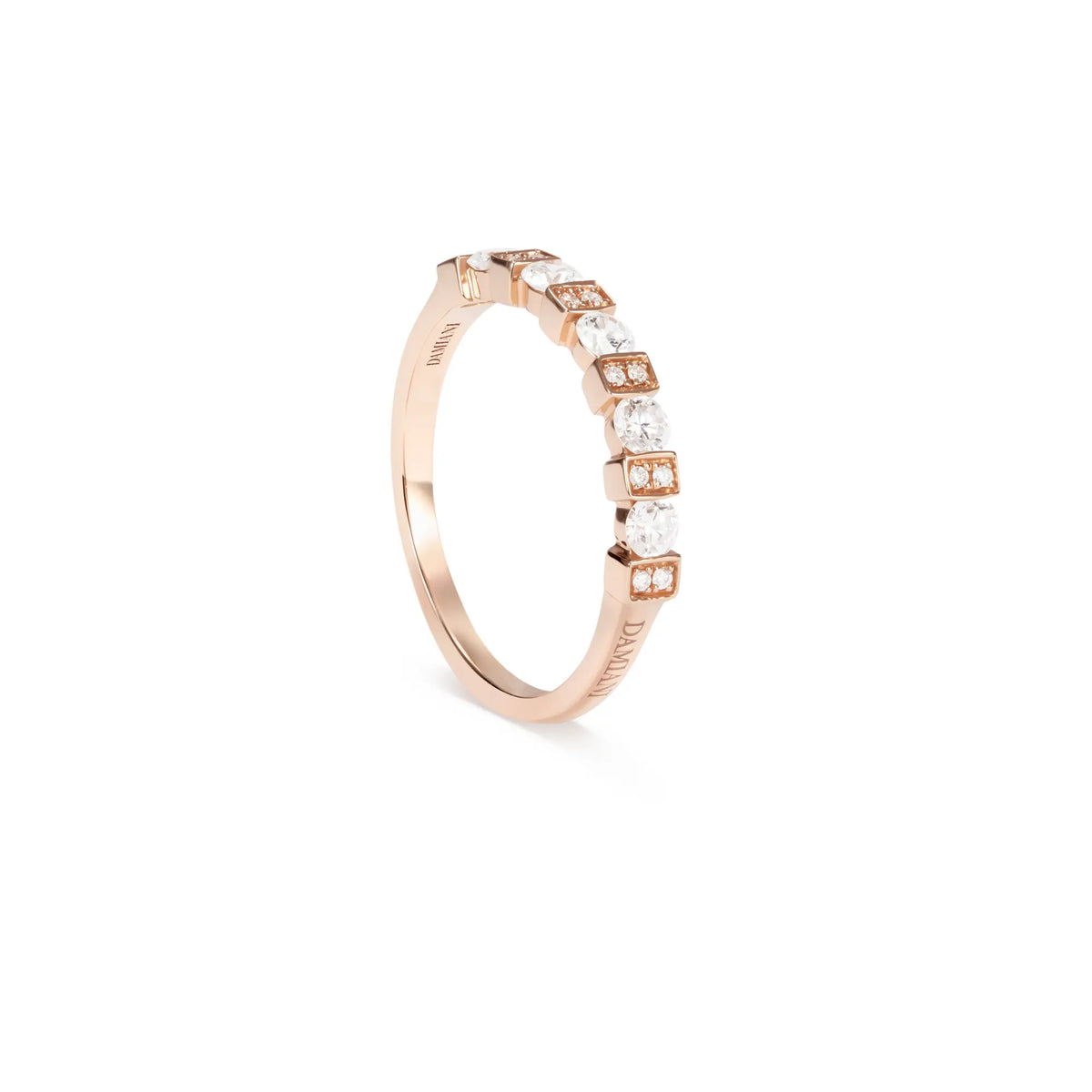 Damiani Anello Belle Epoque in Oro Rosa e Diamanti