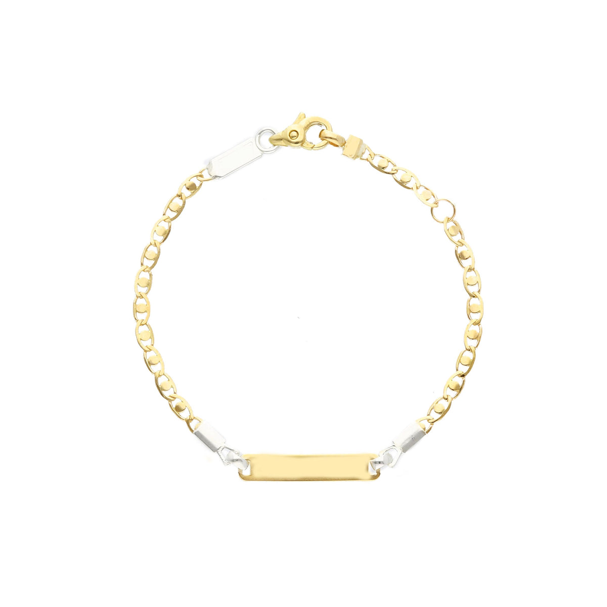 Bracciale Baby Piastra Oro Giallo 9kt