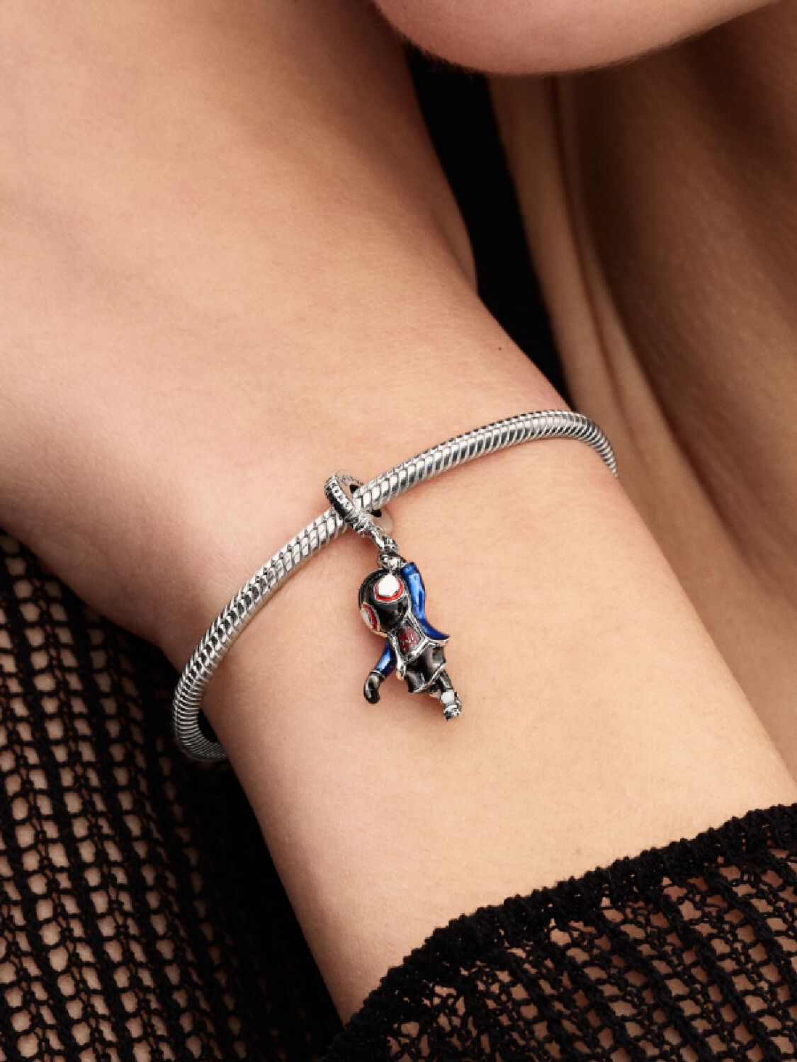 Pandora Charm Marvel, Spider-Man, Pendente Miles Morales Argento Sterling 925 793842C01