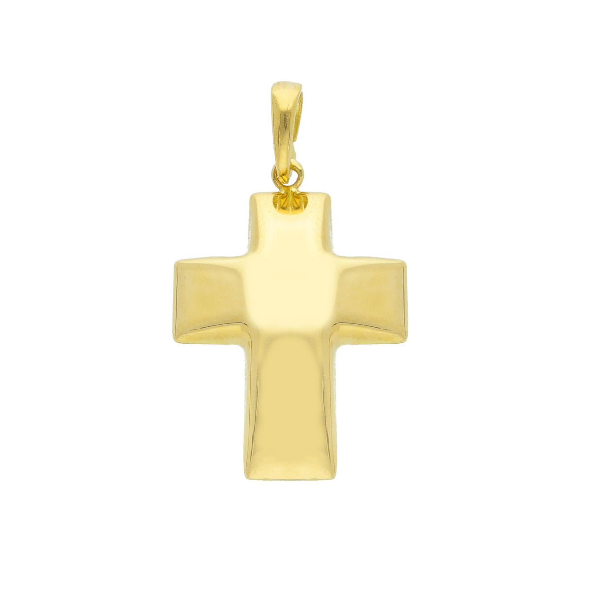  Cross in 18kt Yellow Gold and Zircons