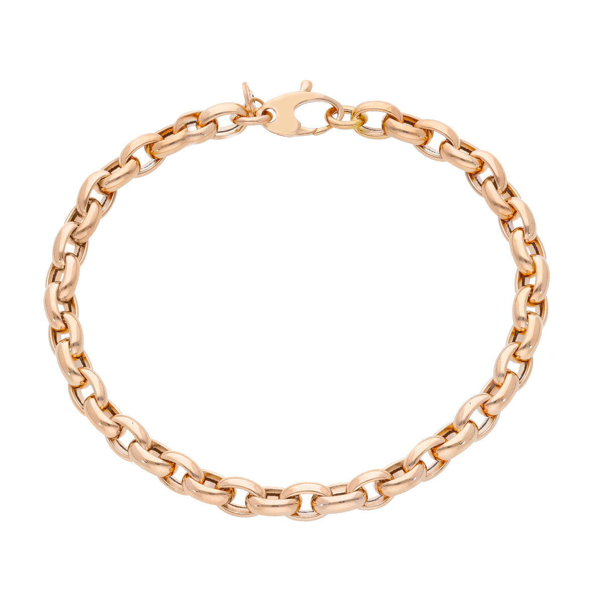  Four-leaf clover and hearts bracelet in 18kt yellow gold and enamel