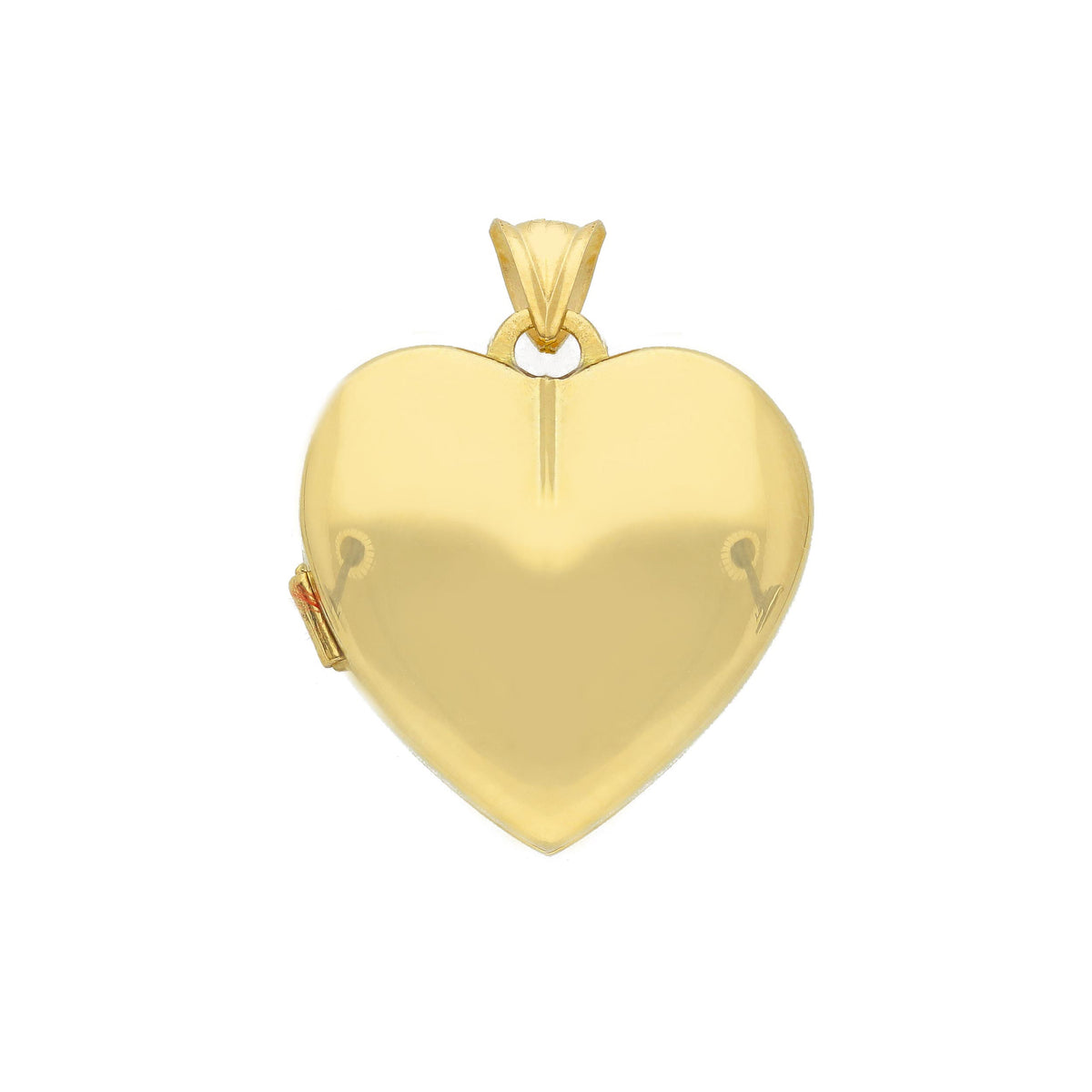  Heart Photo Pendant in 18kt Yellow Gold