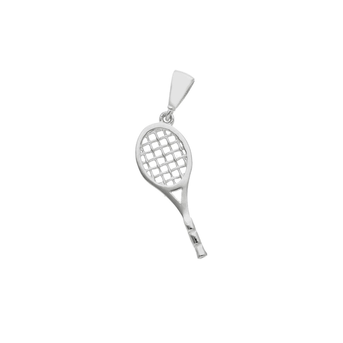  Tennis Racket Pendant in 18kt Yellow Gold