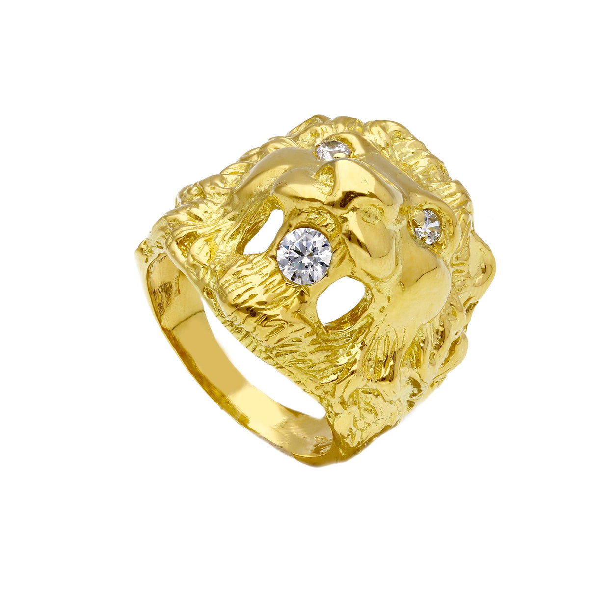 Anello Leone in Oro Giallo 18kt