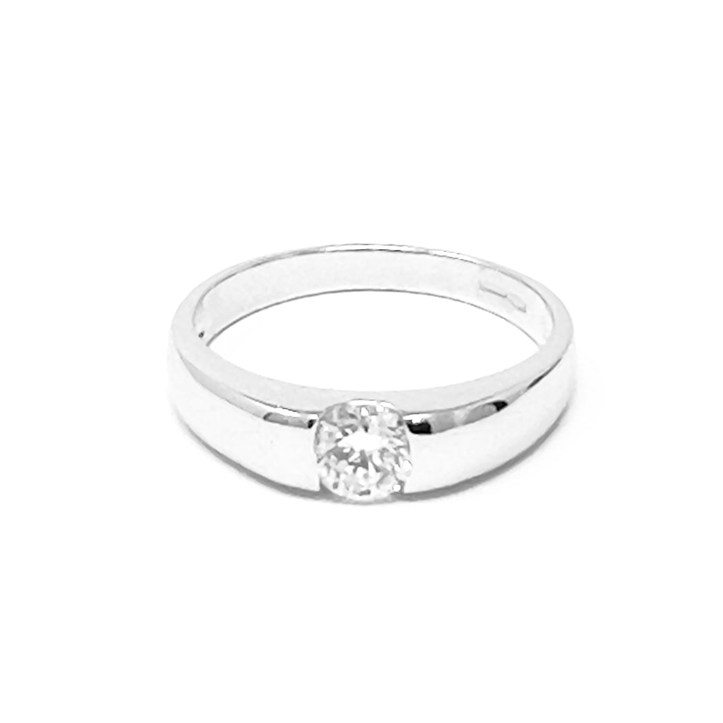  solitaire ring 0.40 ct E VS2