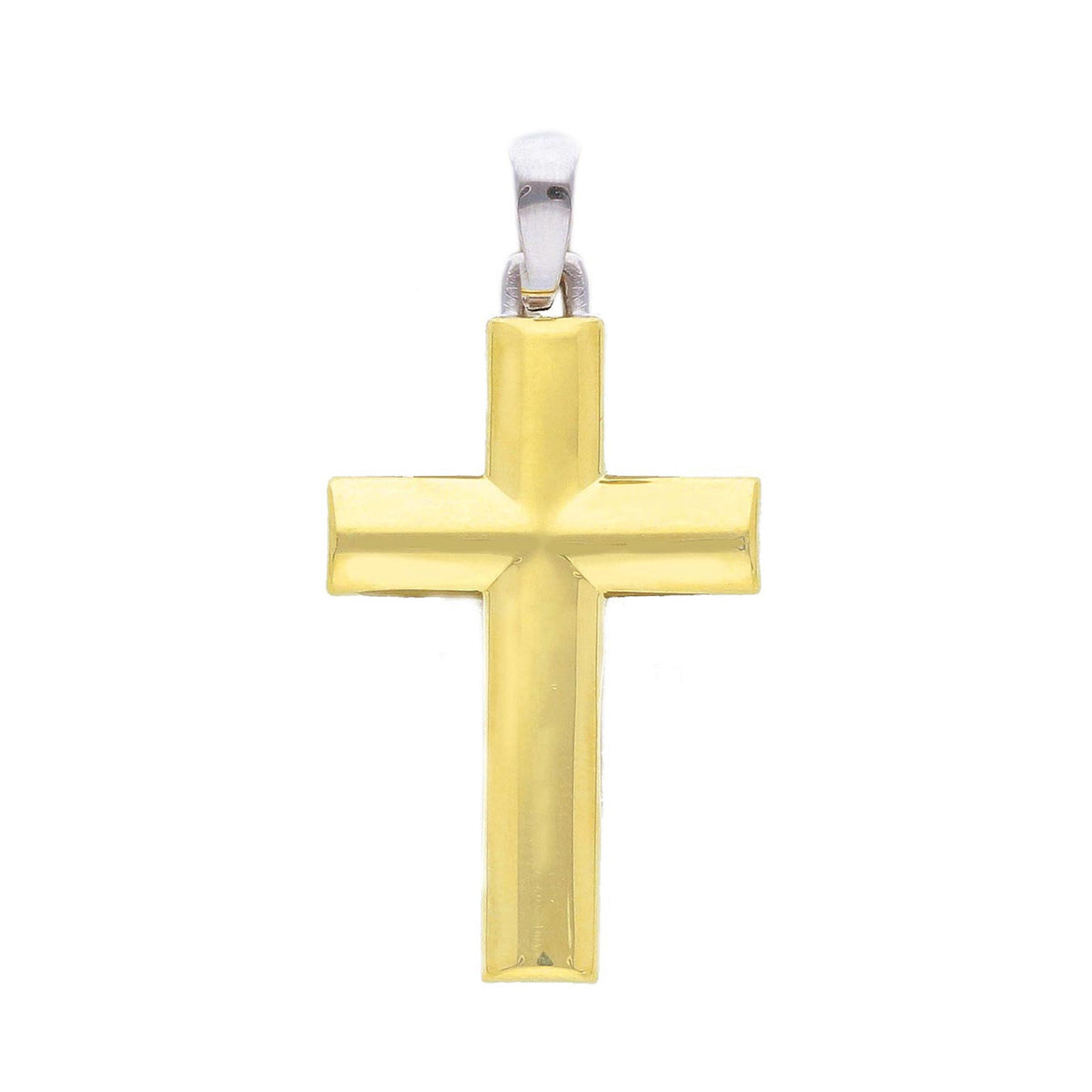  Cross in 18kt Yellow Gold and Zircons