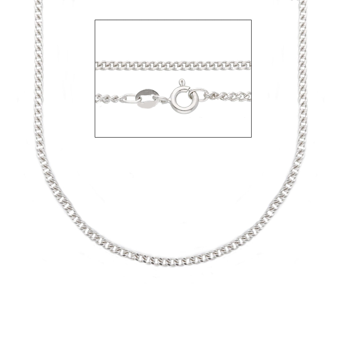 Maiocchi Silver Groumette Silver Chain 50 cm