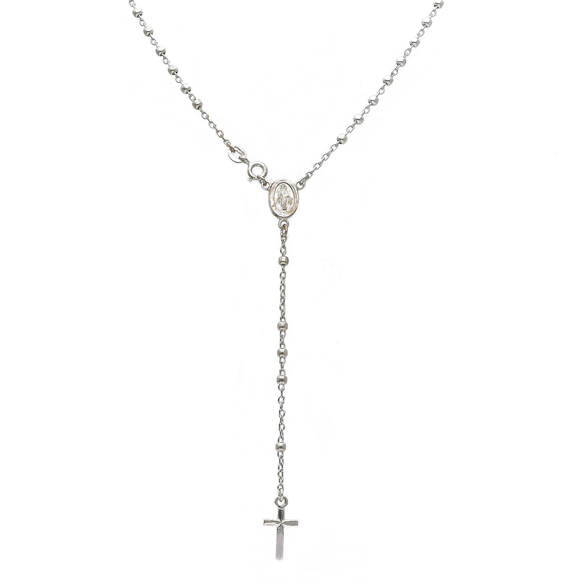 Maiocchi Silver Silver Rosary Necklace