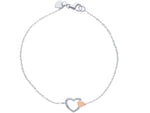  Maiocchi Milano Heart Bracelet with Diamonds 0.06 ct