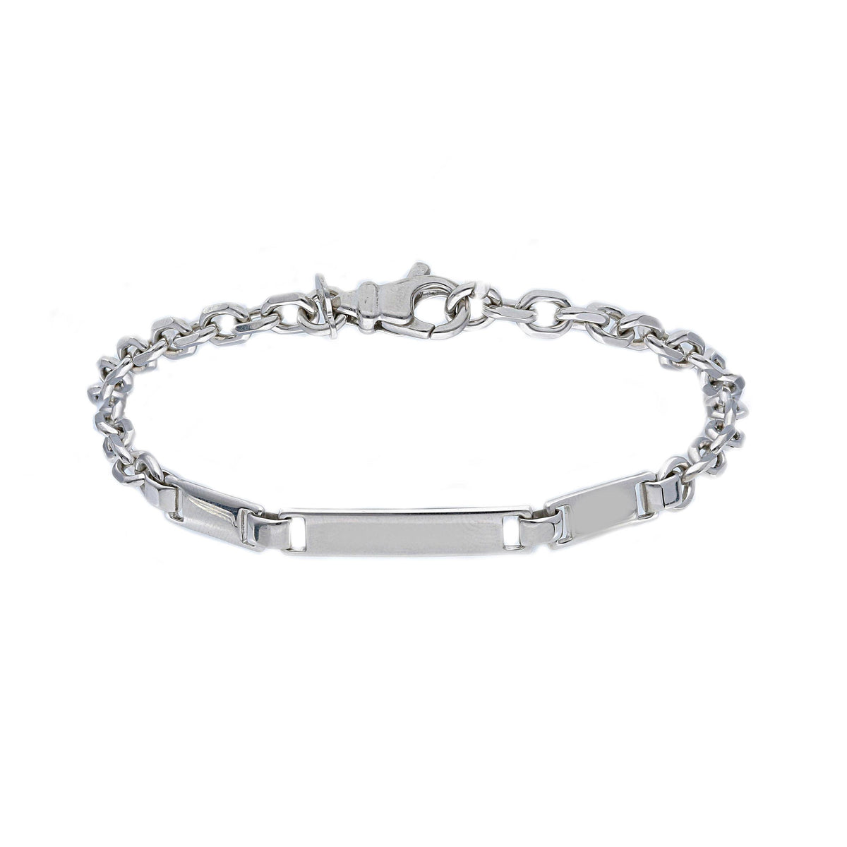 Maiocchi Silver Silver Bracelet with 3 Plates