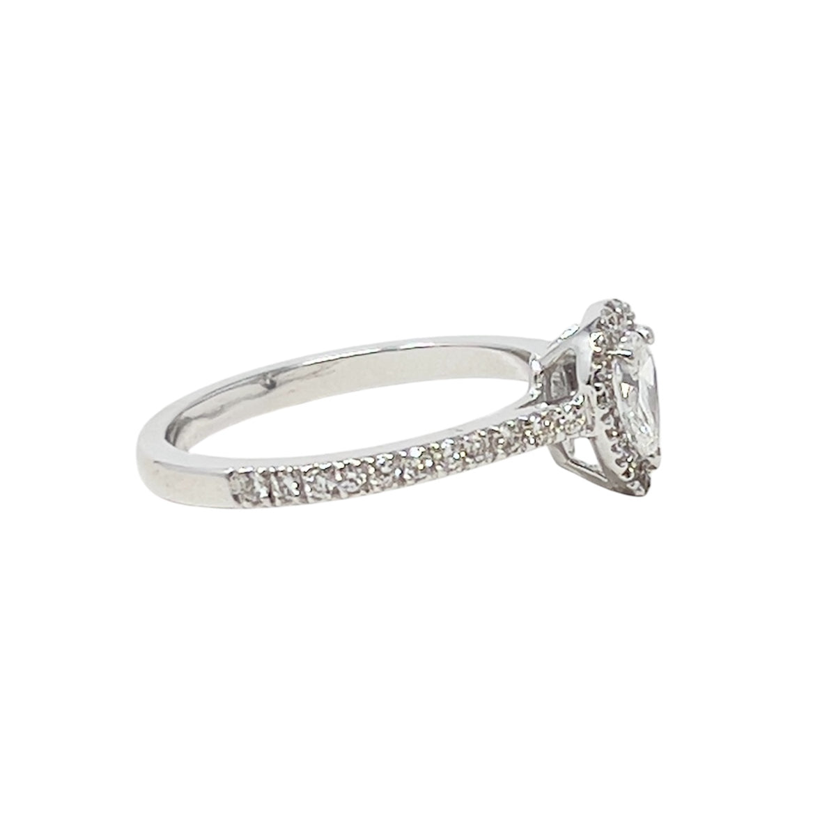 Maiocchi Milano Solitaire Ring 0.31 ct D VS2 + 0.10