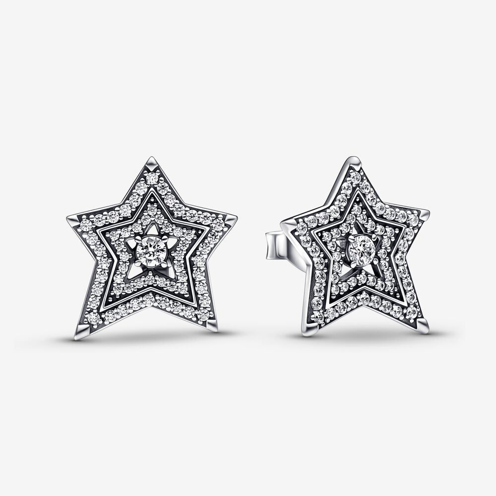 Pandora Orecchini Stelle Asimmetriche 292415C01