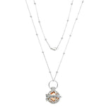  Maiocchi Steel Call Angels Hearts Necklace