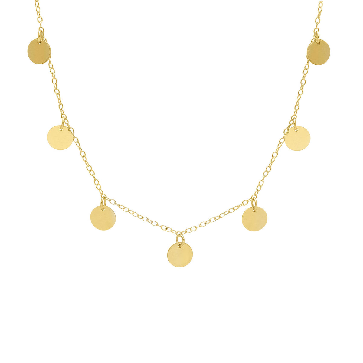 Maiocchi Gold Necklace in 18kt Yellow Gold and 7 Stars