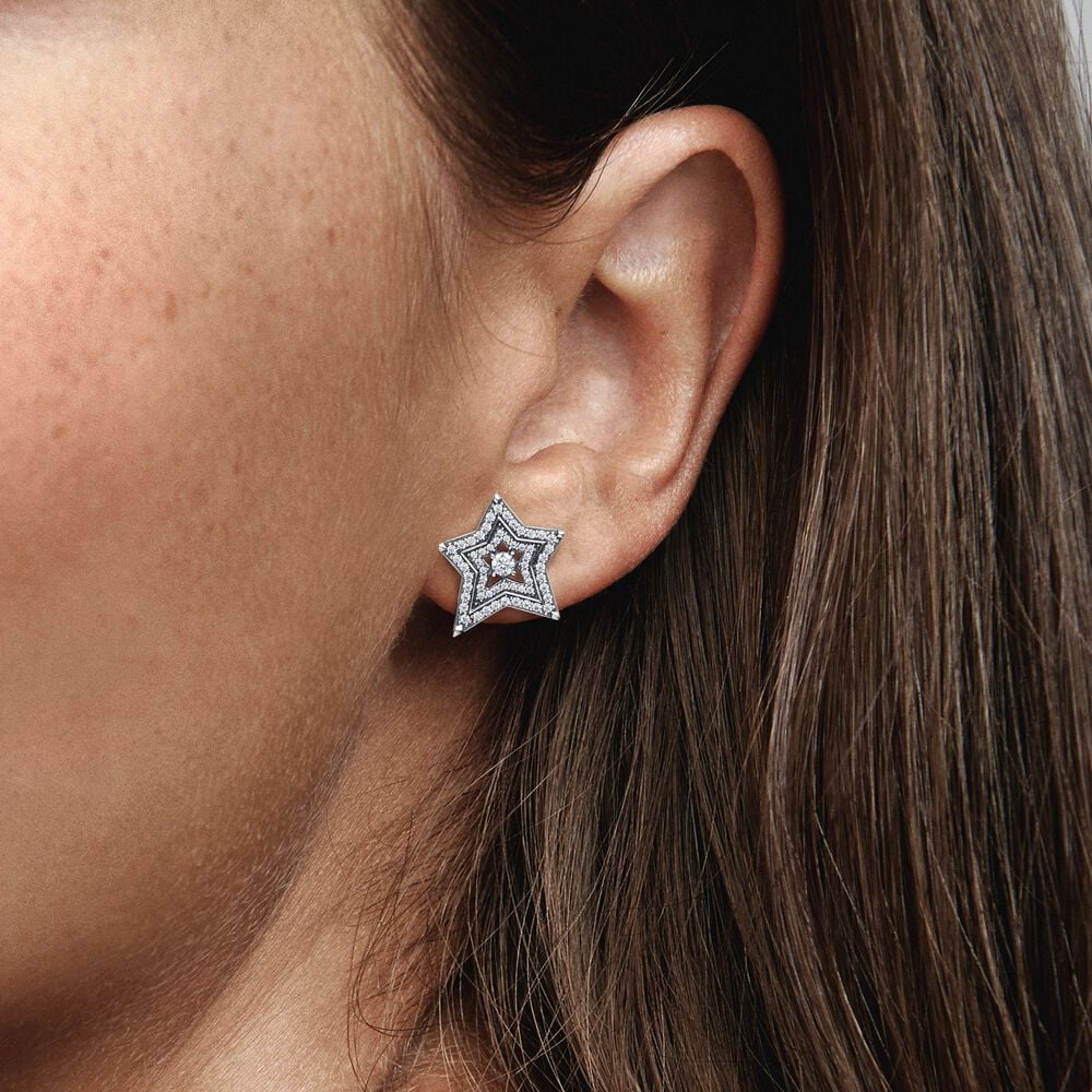 Pandora Orecchini Stelle Asimmetriche 292415C01