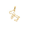  Hand Pendant in 18kt Yellow Gold