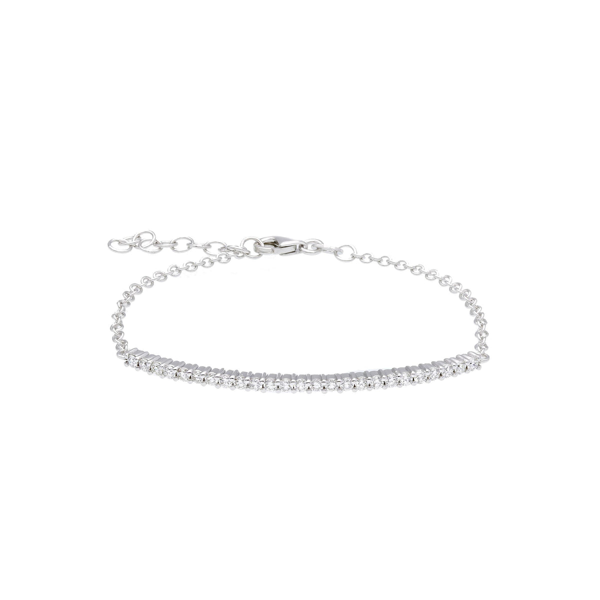 Maiocchi Milano Tennis Bracelet in White Gold and Diamonds ct. 0.60