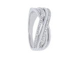  Maiocchi Milano Intertwined Ring in White Gold and Diamonds