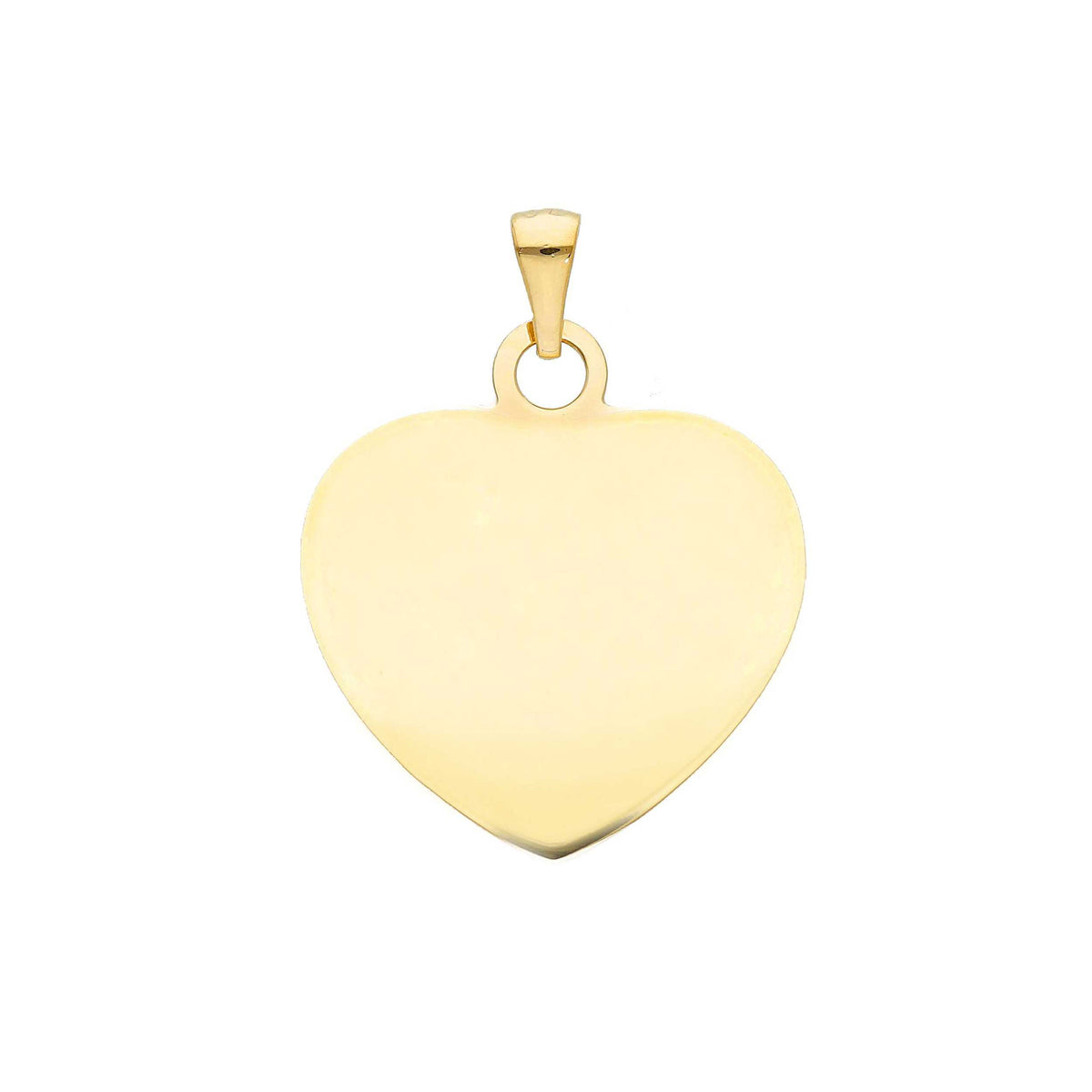 Ciondolo Medaglia Cuore in Oro Giallo 18kt