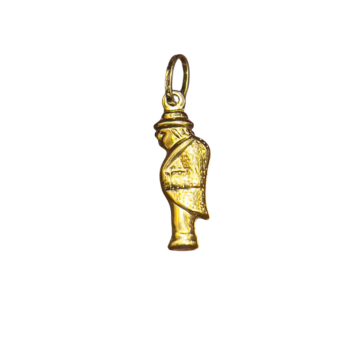 Paddle Racket Pendant in 18kt Yellow Gold
