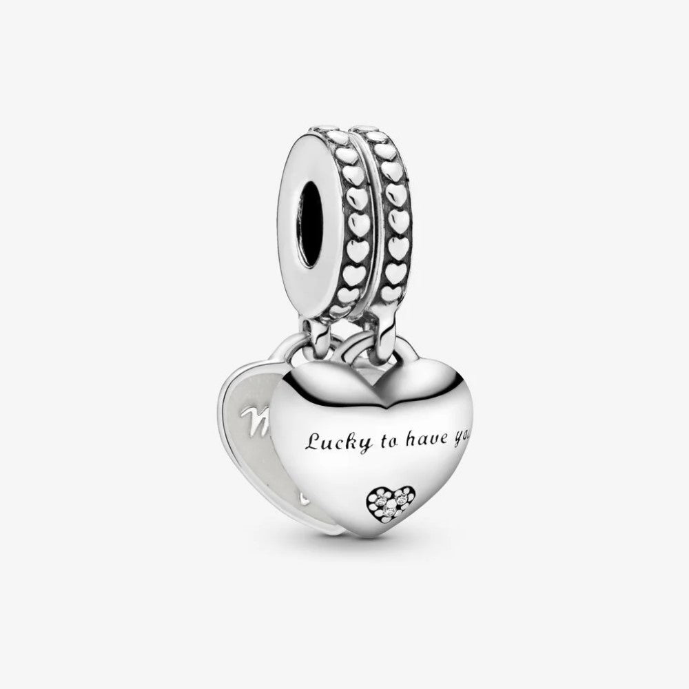 Pandora Charm Pendente con Doppio Cuore Nuora e Suocera 799321C01