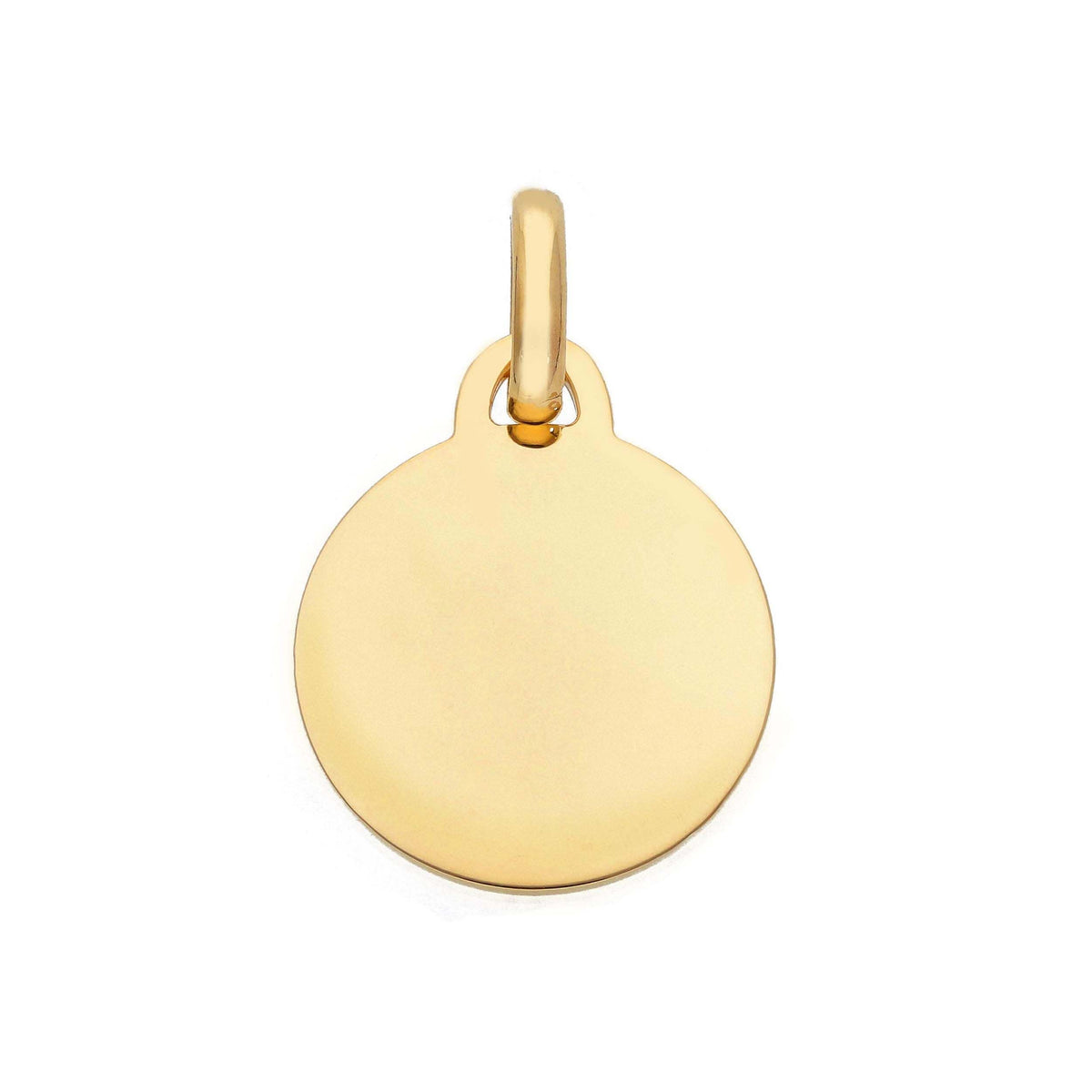 Ciondolo Medaglia Tonda in Oro Giallo 18kt Ø 20 MM