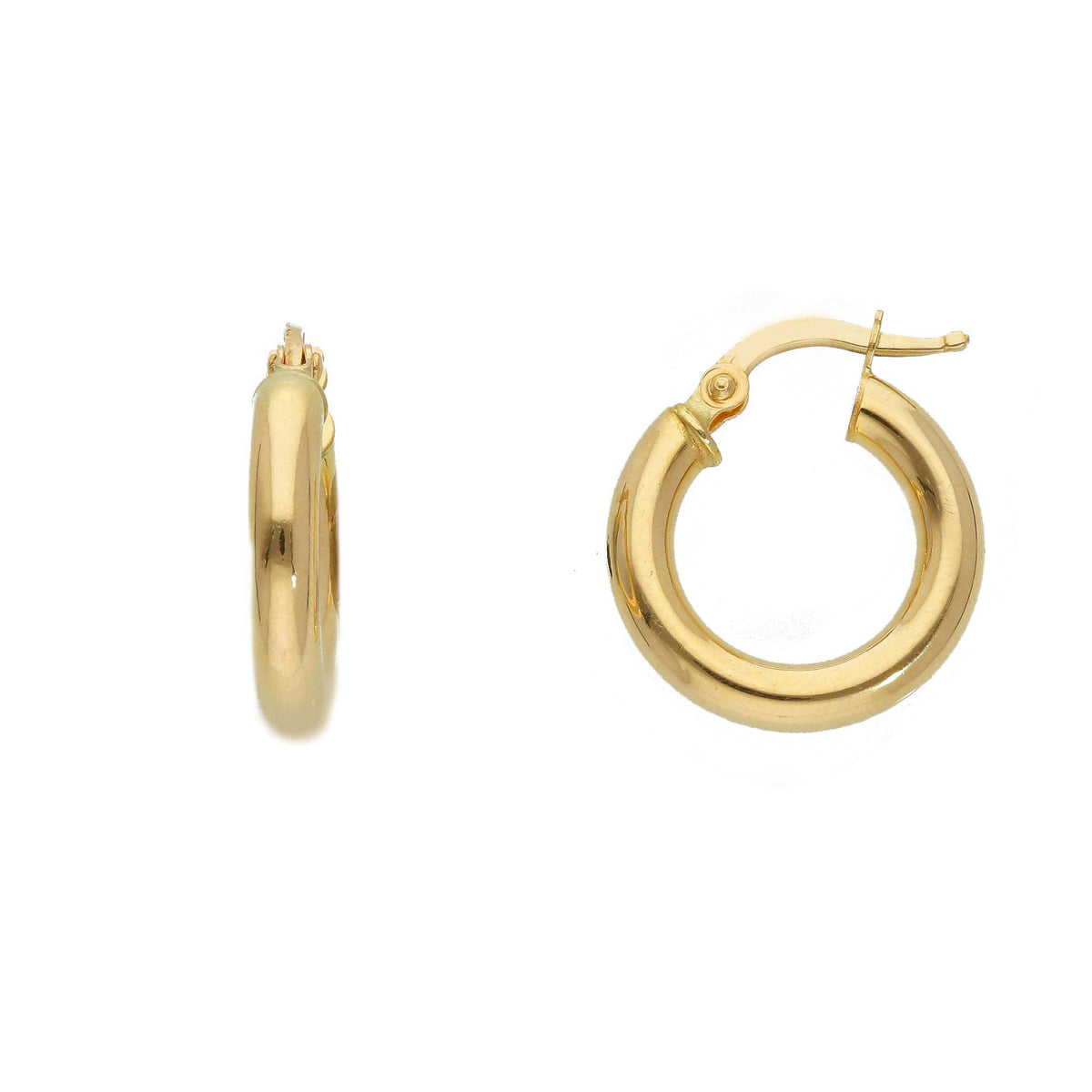 Maiocchi Gold Orecchini Cerchi in Oro Giallo 18kt Sezione 3 MM