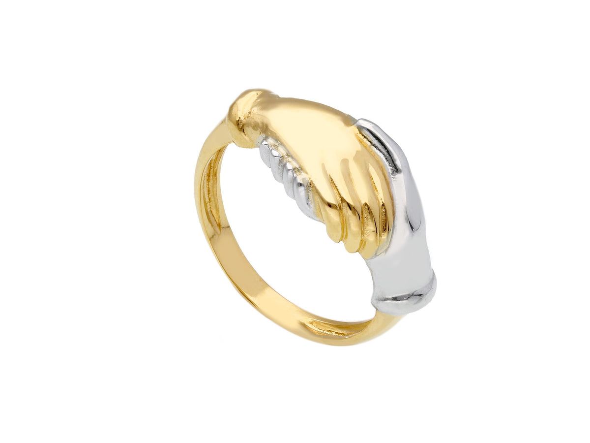 S. Rita Ring in 18kt Yellow and White Gold