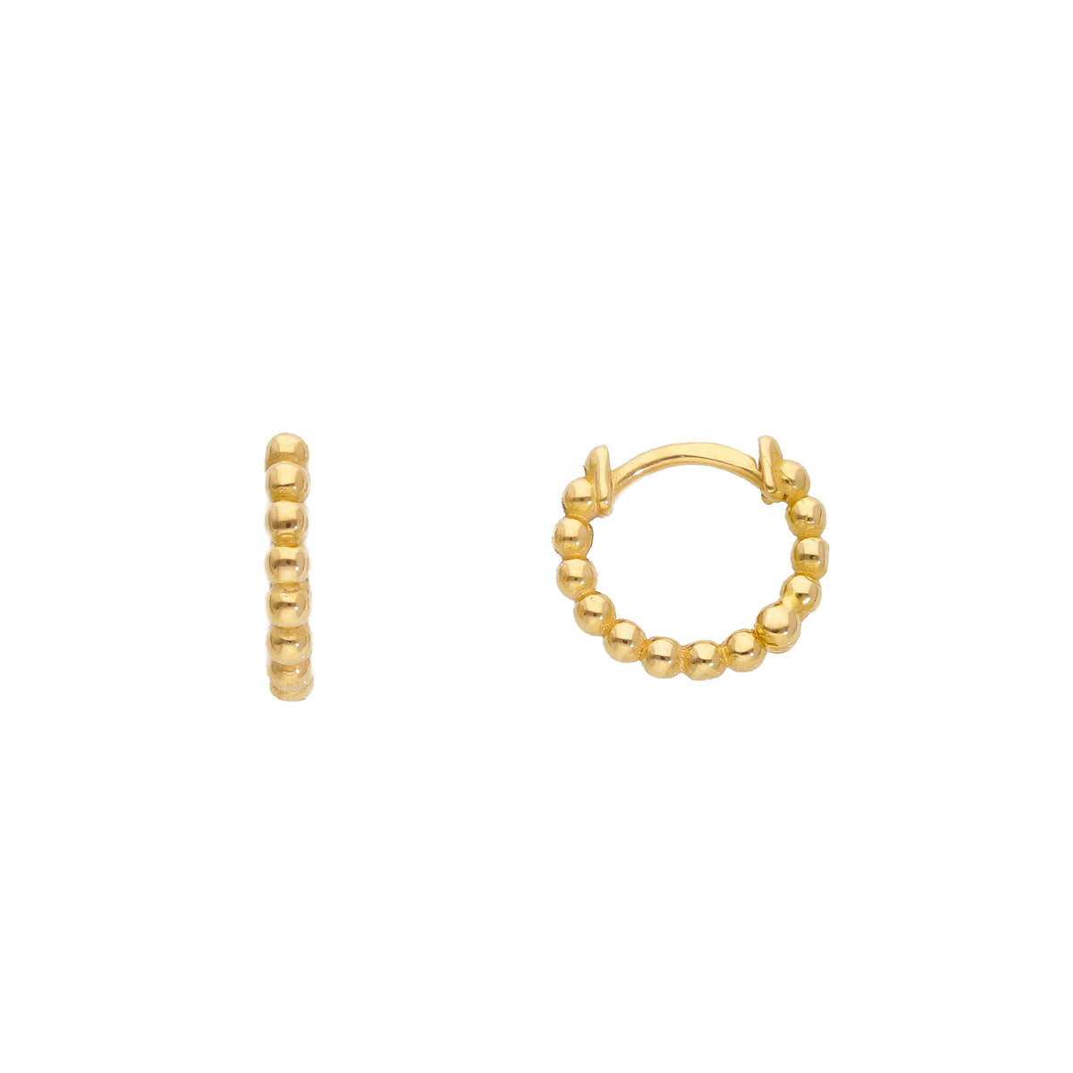  Scattino Hoop Earrings in 18kt Yellow Gold