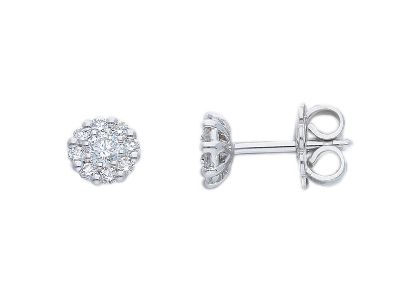  Light spot earrings with 0.46 ct diamonds