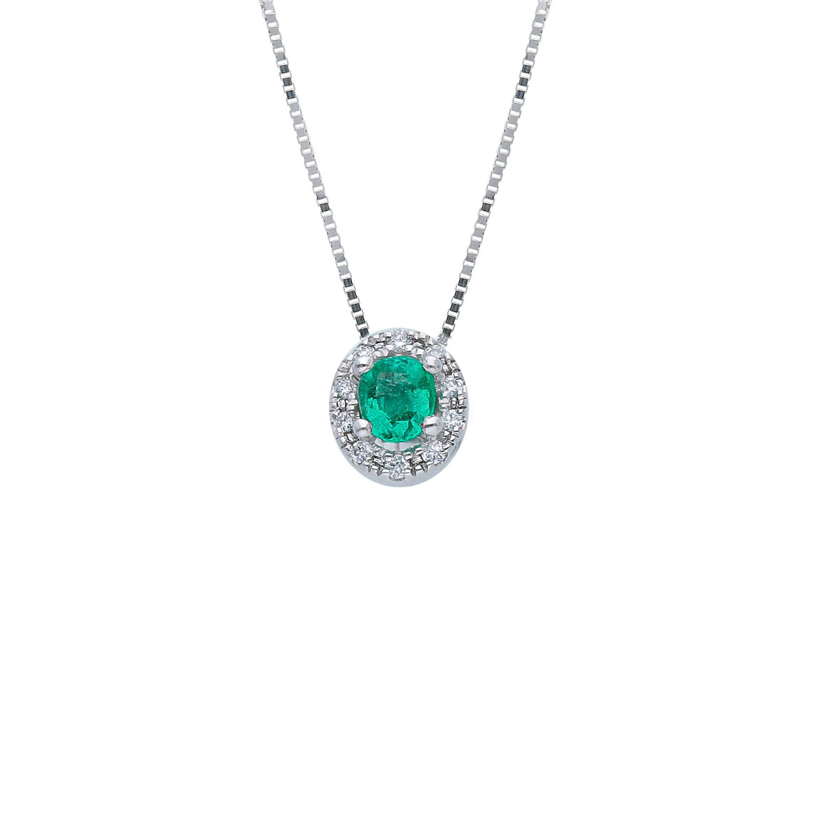 Maiocchi Milano Necklace with Diamonds and Sapphire ct 0.47