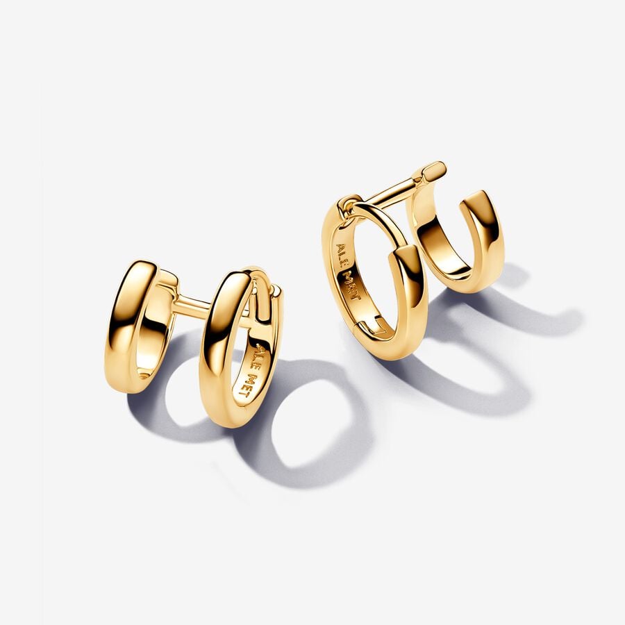 Pandora Orecchini Doppi Cerchi Huggie 263280C00