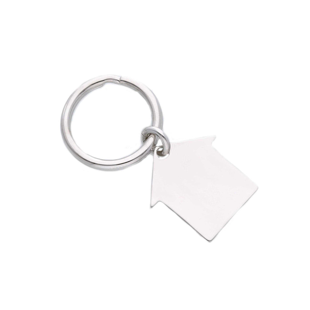 Maiocchi Silver Home Keyring Silver