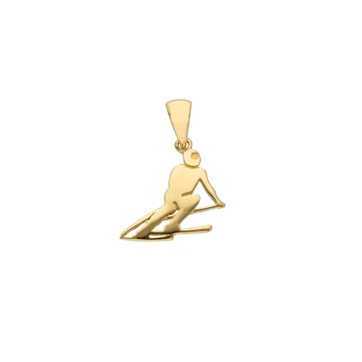 Maiocchi Gold Ciondolo Sciatore in Oro Giallo 18kt