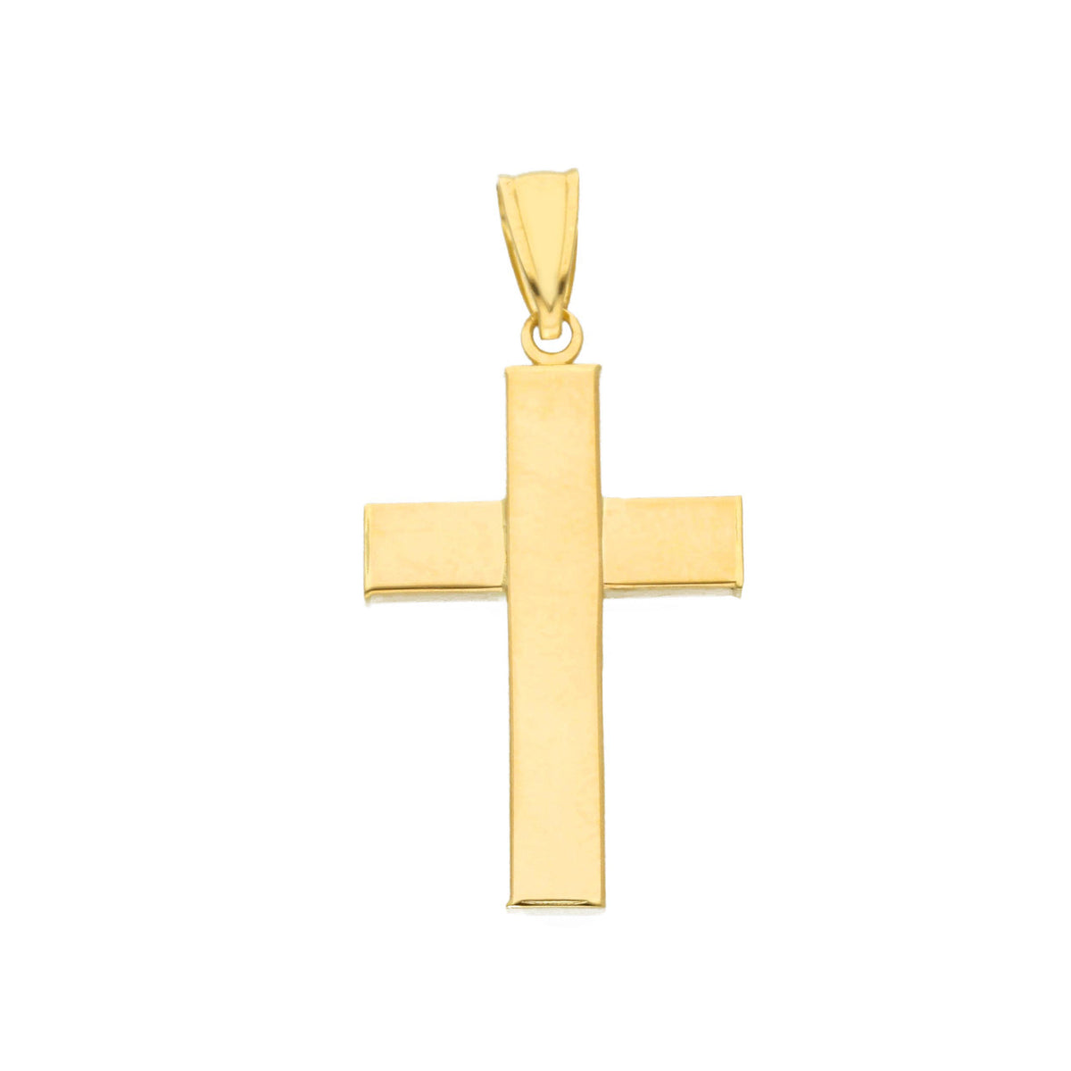  Cross in 18kt Yellow Gold and Zircons