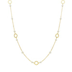  Geometric Pendant Necklace in 18kt Yellow Gold