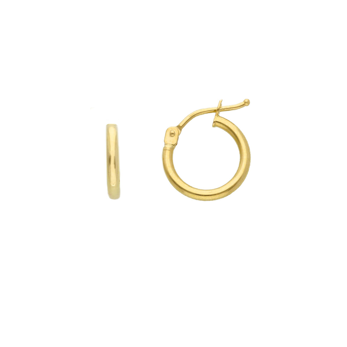 Maiocchi Gold Orecchini Cerchi in Oro Giallo 18kt Sezione 1,5 MM