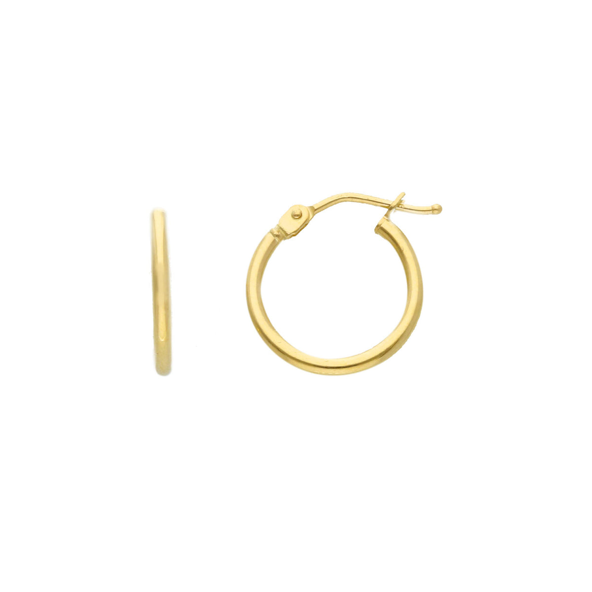 Maiocchi Gold Orecchini Cerchi in Oro Giallo 18kt Sezione 1,5 MM