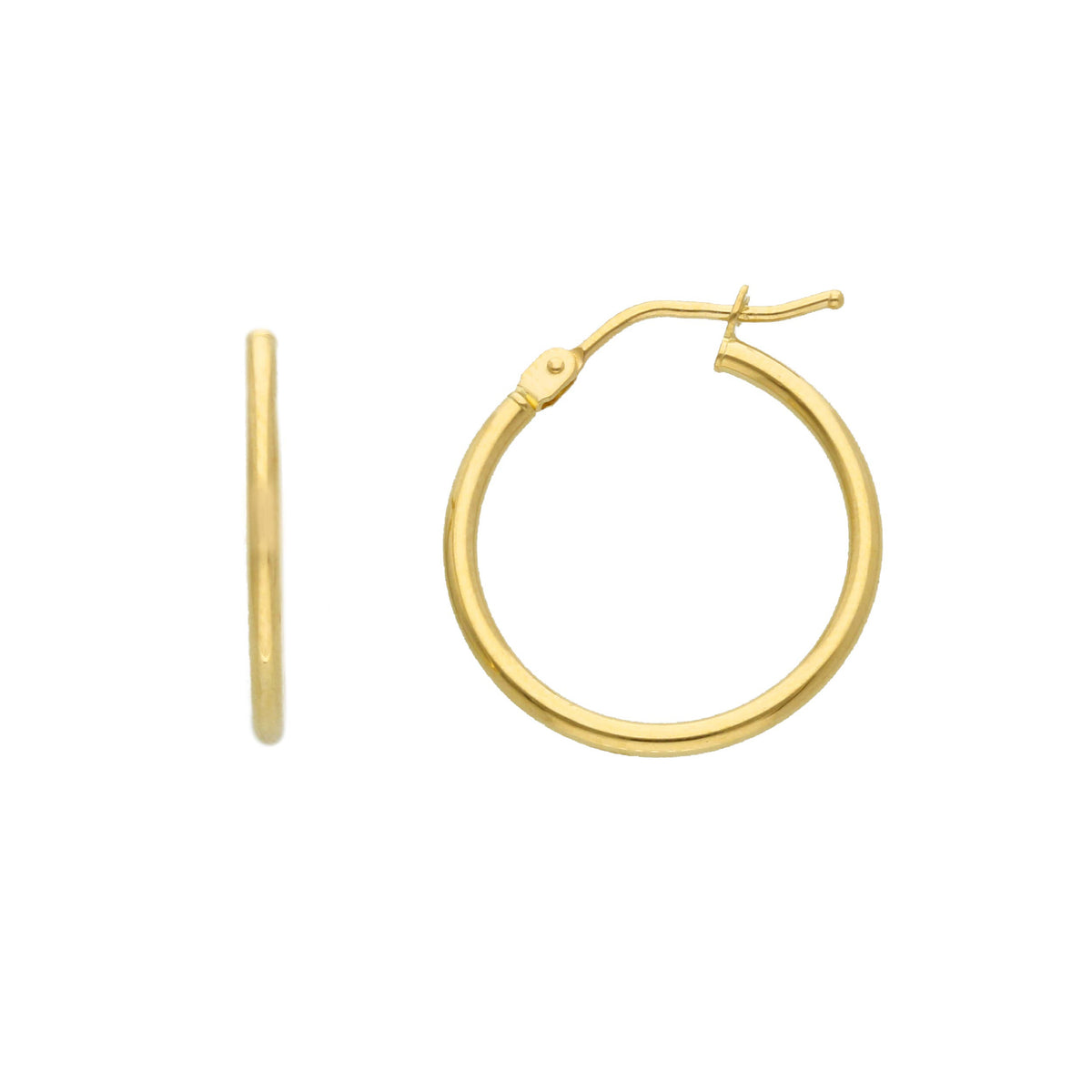 Maiocchi Gold Orecchini Cerchi in Oro Giallo 18kt Sezione 1,5 MM